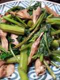 Ong Choy and Mushrooms with Oyster Sauce