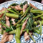 Ong Choy and Mushrooms with Oyster Sauce