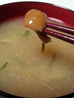 A picture of Miso Soup with Kayanoya Dashi.