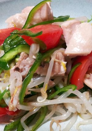 A picture of Chicken and Green Pepper Salad.