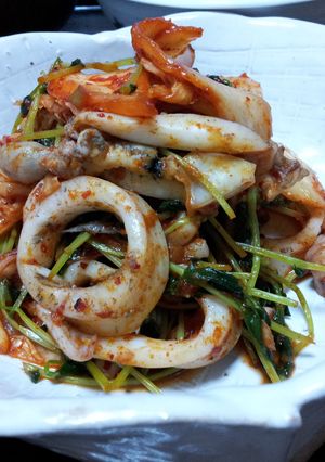 A picture of Squid Kimchee.