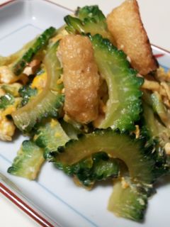 A picture of Goya (Bitter Melon) Champuru.