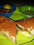 Mixed Skirt Steak and Chicken Burrito