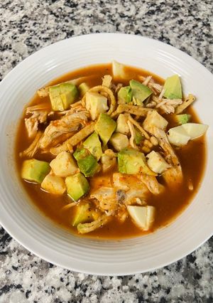 Una foto de Sopa azteca