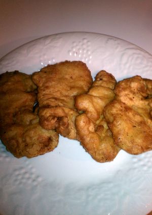 A picture of Izzy Incredible's Bud Light Platinum Battered Pork Chops.