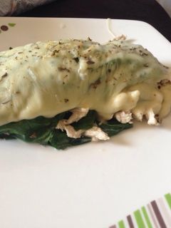 Una foto de Lasaña de espinaca