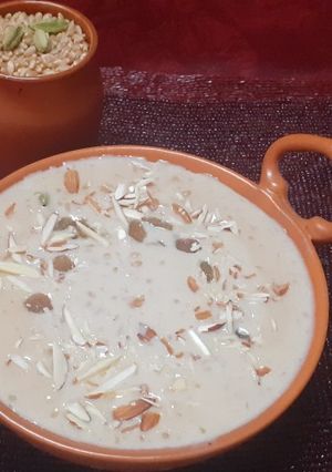 A picture of Wheat Kheer(gehu ki kheer).