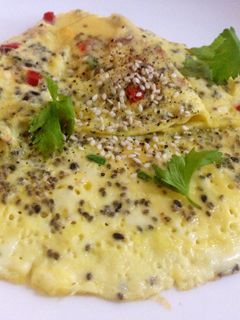 Foto resep Chia seeds omelette for breakfast