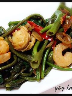 Foto resep Kangkung seafood