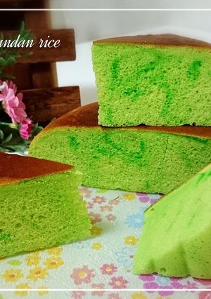Foto resep Chiffon pandan rice cooker