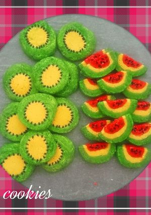Foto resep Watermelon n kiwi cookies
