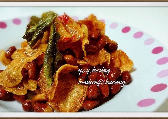 Resep Kering kentang &amp; kacang Anti Gagal