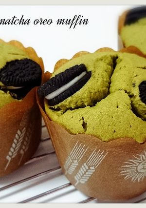 Foto resep Matcha oreo muffin