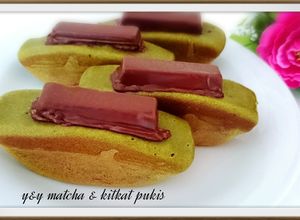 Foto resep Matcha & kitkat pukis