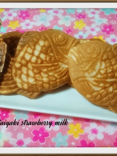 Foto resep Taiyaki strawberry milk oreo
