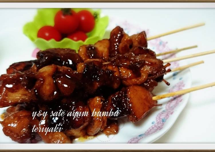 Sate ayam bumbu teriyaki