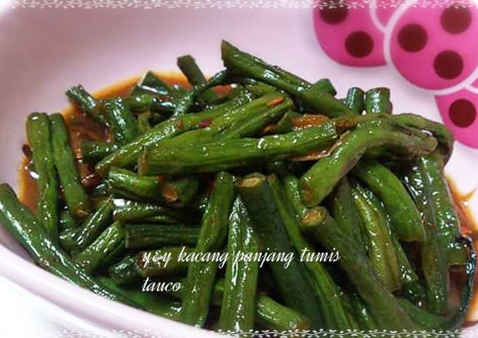 Kacang panjang tumis tauco