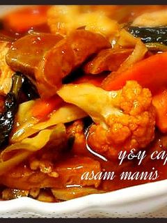 Foto resep cap cay asam manis