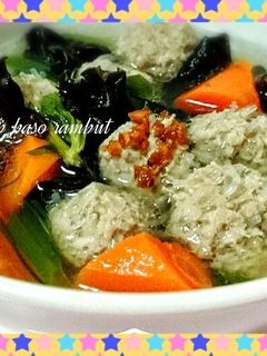 Foto resep Sop baso rambut
