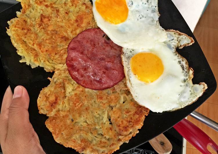 Cheese Rosti-Perkedel Kentang Serut