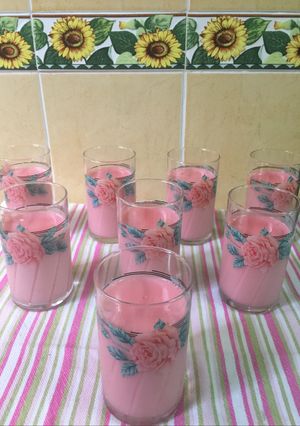 Foto resep Soya Strawberry Silky Pudding