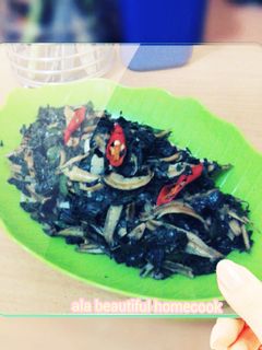 Foto resep Tumis Daun Singkong Teri