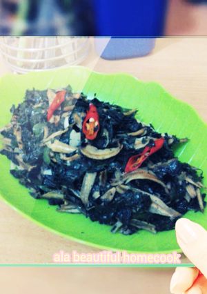 Foto resep Tumis Daun Singkong Teri