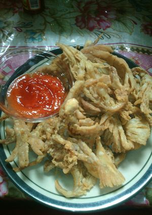 Foto resep jamur crispy sederhana