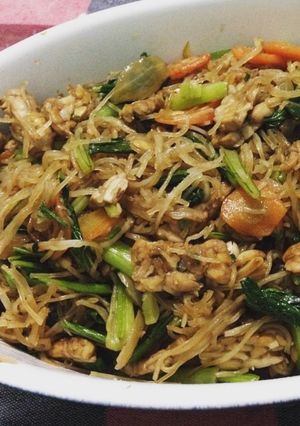 Foto resep Bihun Goreng Udang Tempe