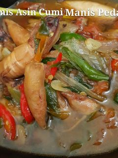 Foto resep Tumis Asin Cumi Manis Pedas
