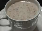 Una foto de atole de nuez