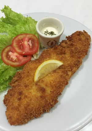 Foto resep Fried john dory w/ tartar sauce