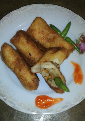 Foto resep lumpia isi tuna bengkoang