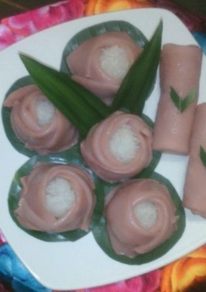 Foto resep dadar gulung mawar