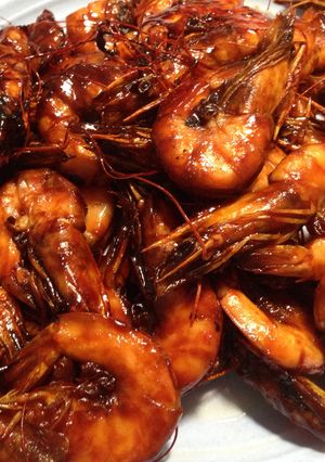 Foto resep udang panggang manis manja