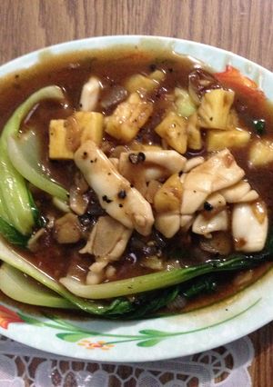 Foto resep Pok Coy Seafood saus tiramanis