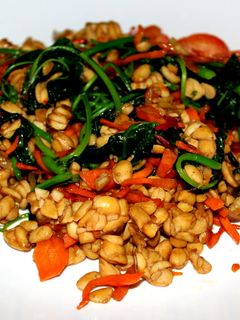 Foto resep Tumis Tempe Bayam Wortel