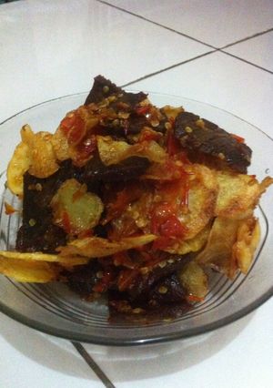 Foto resep Dendeng Balado Kentang Krispy Sederhana