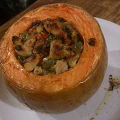 Una foto de Calabaza rellena 
