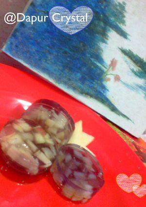 Foto resep Melukis Jelly Anggur Rasa Apel Ala Crystal