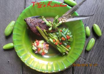 The New Way Making Recipe MILKFISH GRILLED with LEMON SAUCE Mbohi Dungga Uta Londe Delicious Simple