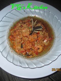 A picture of Shrimp Cooked with Tomatoes (UDANG MASAK TOMAT).