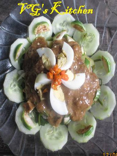 A picture of Salad with Peanut and Dried Shrimp (SALADA SIRAM KACANG EBI).