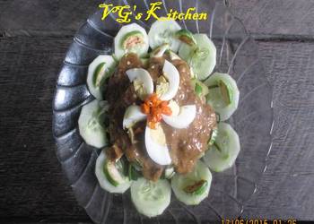 Popular Recipe Salad with Peanut and Dried Shrimp SALADA SIRAM KACANG EBI Yummy