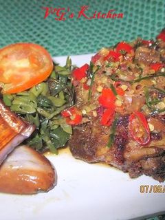 A picture of GRILLED CHICKEN SAMBAL MATAH (Ayam Bakar Sambal Matah).