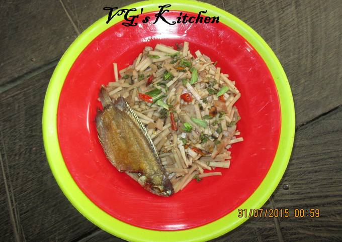Easiest Way to Prepare Delicious Stir-fried Cassava Peel (KADEDEMES)