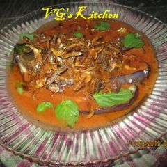 A picture of Fried Eggplant in Spicy Coconut Milk Sauce (FOFOKI).