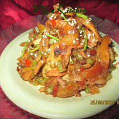A picture of Pickled Chicken (ACAR AYAM).