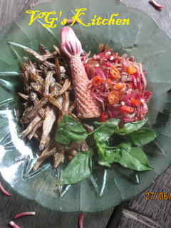 A picture of ANCHOVY SAMBAL GINGER FLOWER (Gerang Sambal Bongkot).