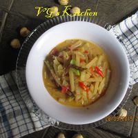 A picture of Chayote with Coconut milk (JANGAN JIPANG).